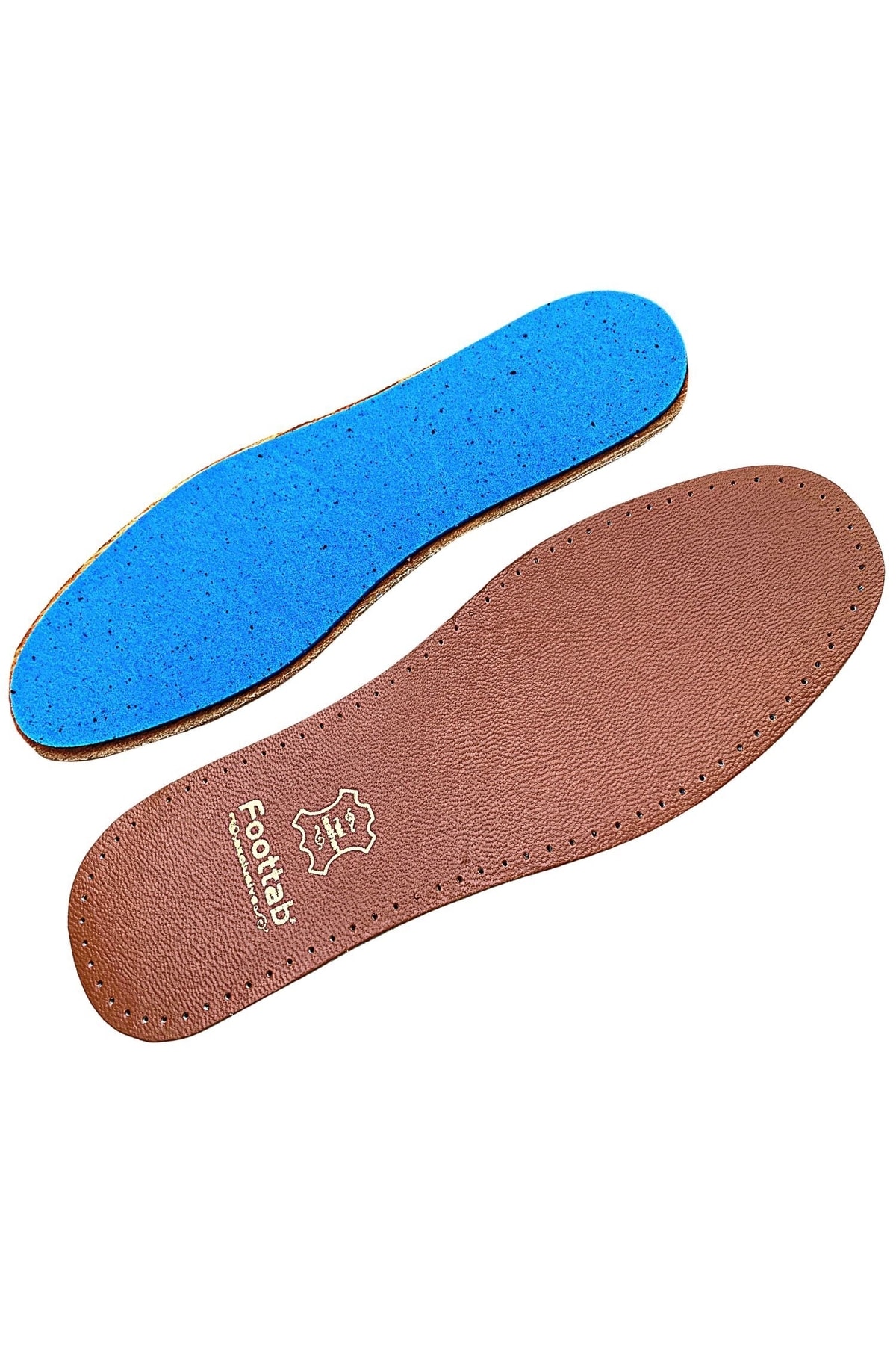 Hakiki Deri Tabanlık, Kokulu, Ince, Daraltmayan Ayakkabı Tabanlığı, Shoes Insole 1 Çift, Kahve 2