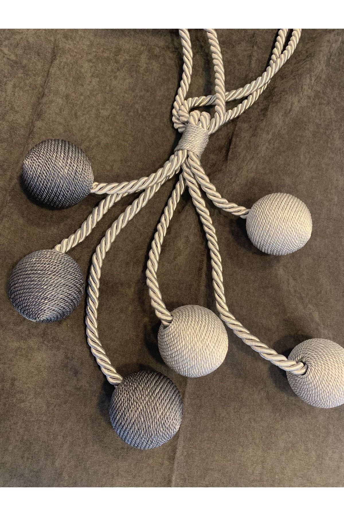 VANESSA PERDE-6 Ball Sack Rope Natural Linen Compatible with Curtains Rope Curtain Binding Background Curtain Binding Bracelet 1