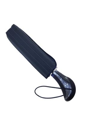 Snotline-april Şemsiye Erkek Full Otomatik Şemsiye Çanta Boy Yağmur Geçirmez Siyah Renk 227G