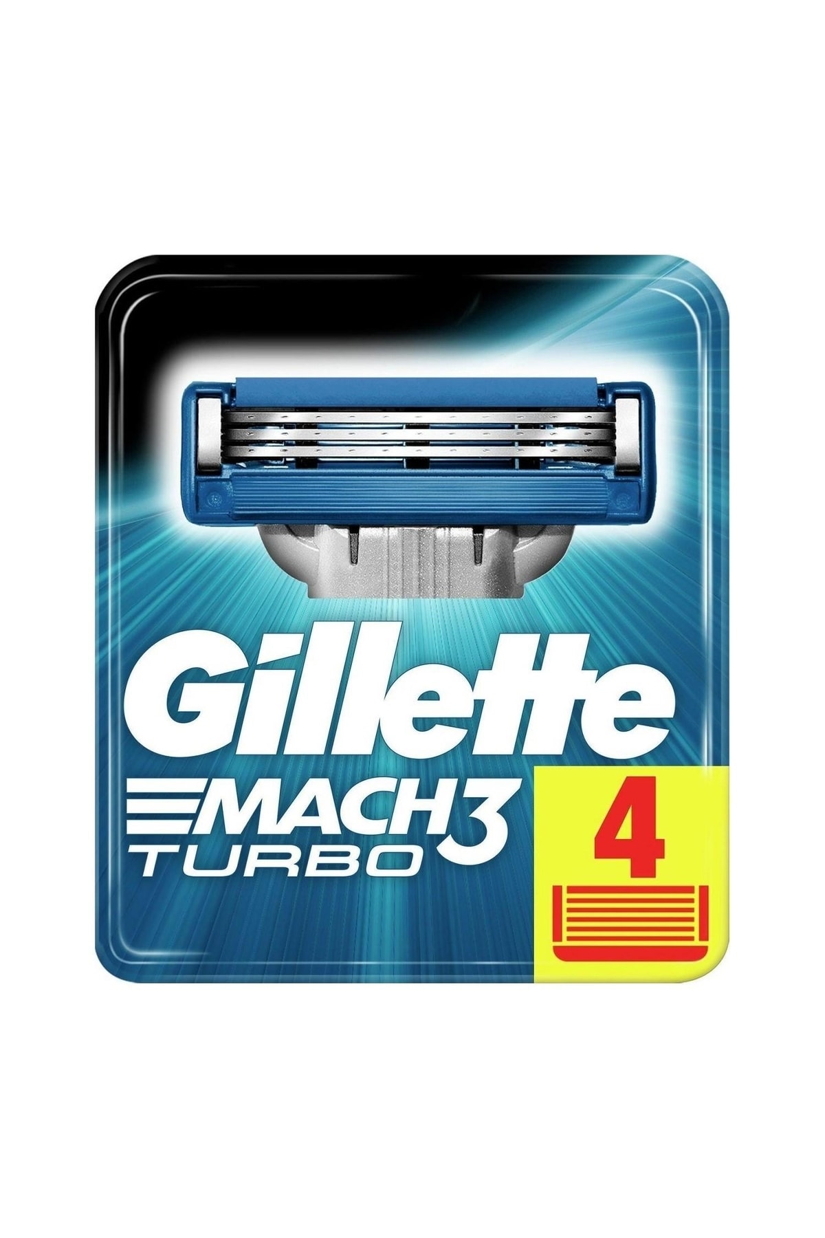 Gillette Mach3 turbo yedek tıraş bıçağı 4'lü