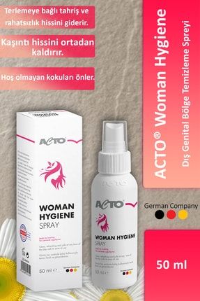 Woman Hygiene Spray Dış Genital Alan Için Temizleme Spreyi 50 ml 8680152463261