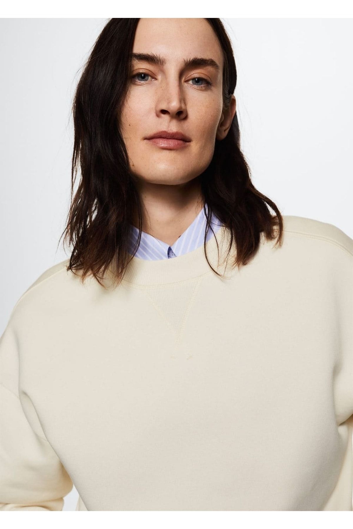 MANGO Woman-Sweater with Elastic Edges 7