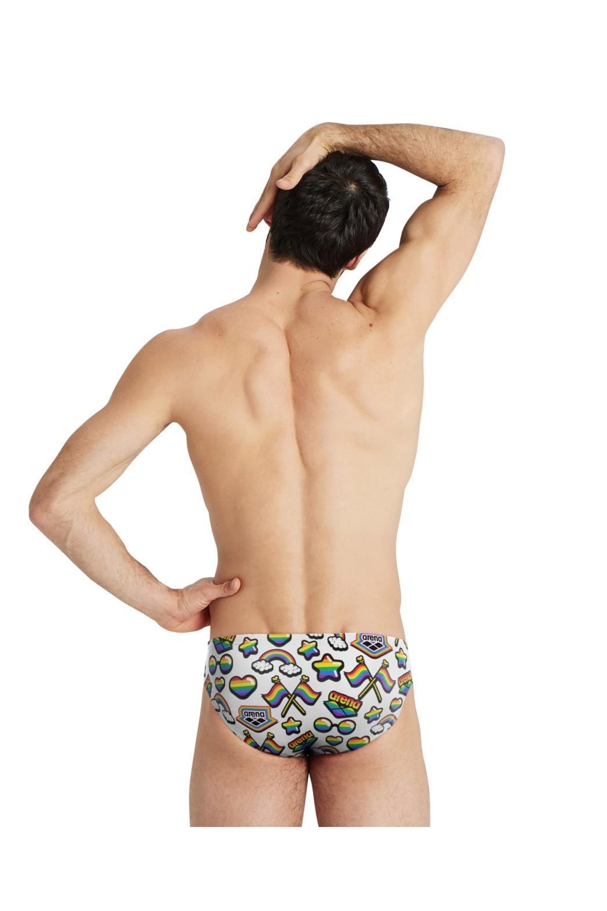 مایو شنا آرنا مردانه  سفید  منظره      Beachwear | ARENA 5463169 BG - تصویر 2