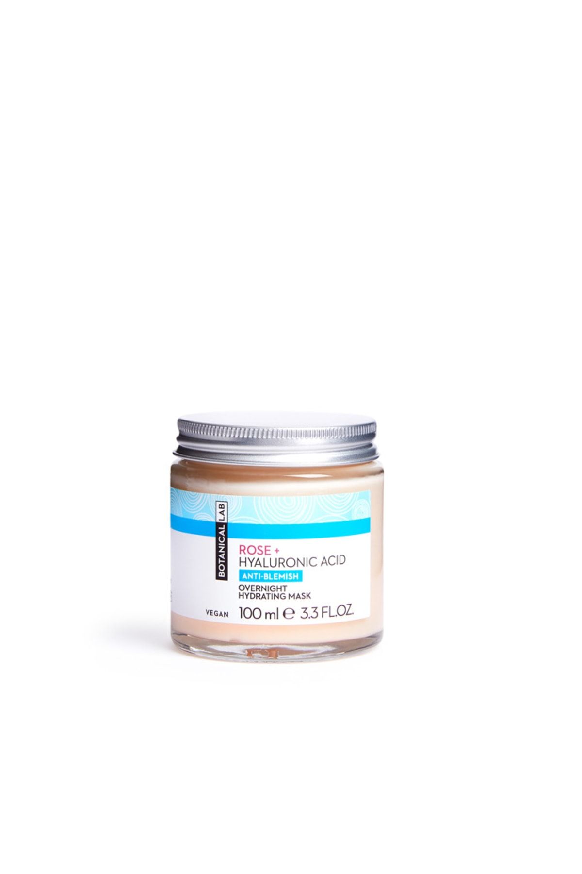 ماسک شب مرطوب کننده قوی گلاب و هیالورونیک اسید 100 میلی لیتر Botanicallab