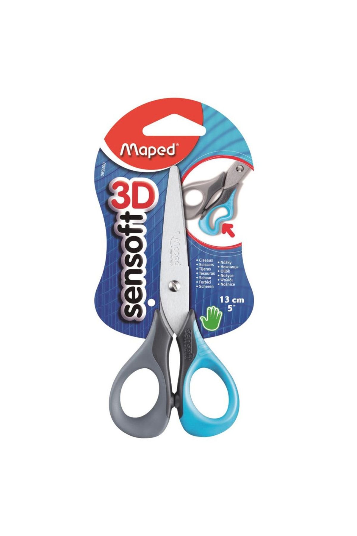 Maped-473112 Security 13 cm Safety Lock Scissors 3