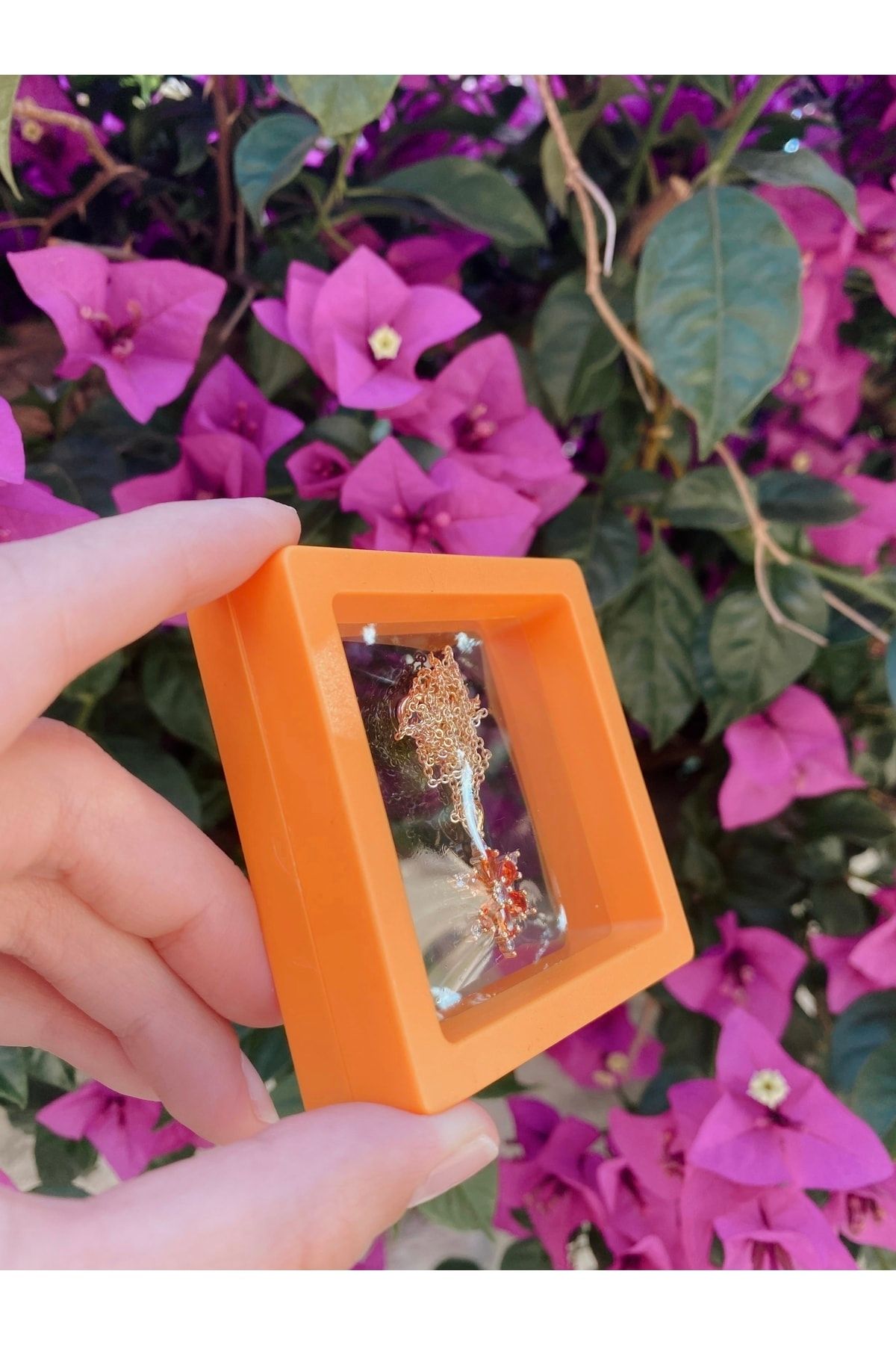 SWORDS CONCEPT-Orange Three-Dimensional Multi-Purpose Accessory Box 7X7X2 / Small 4