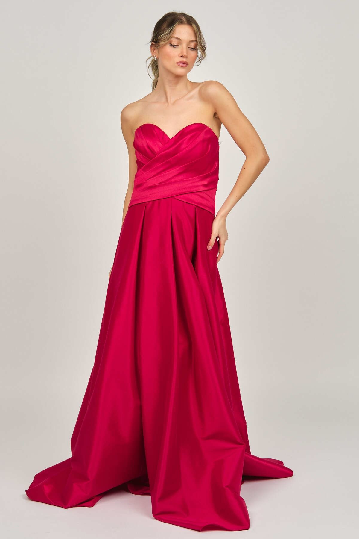 David's bridal red ball gown discount