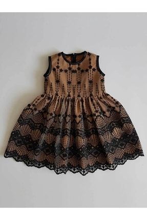 Vintage Kız Çocuk Elbisesi Özel Dikim TE975402