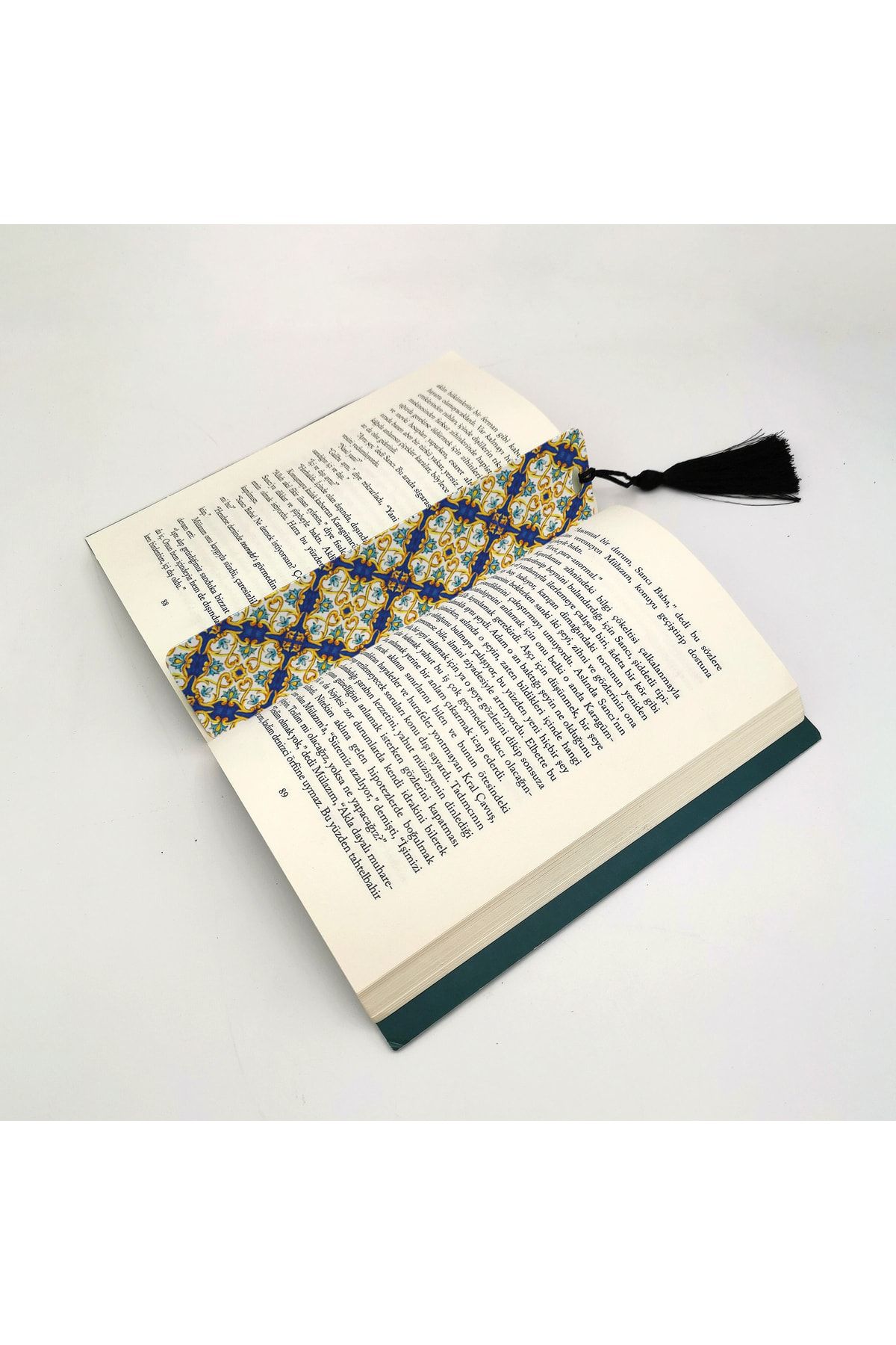 BAKSEPETE-Italian Pattern Printed Tassel Bookmark 2