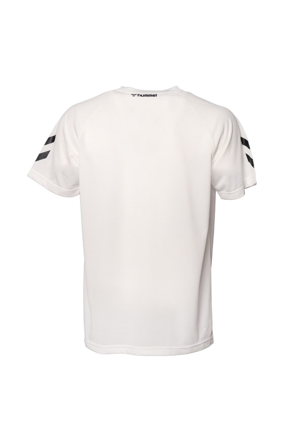HUMMEL تی شرت مردانه با چاپ یقه مایل به سفید Hmlt-mt پاپیون M
