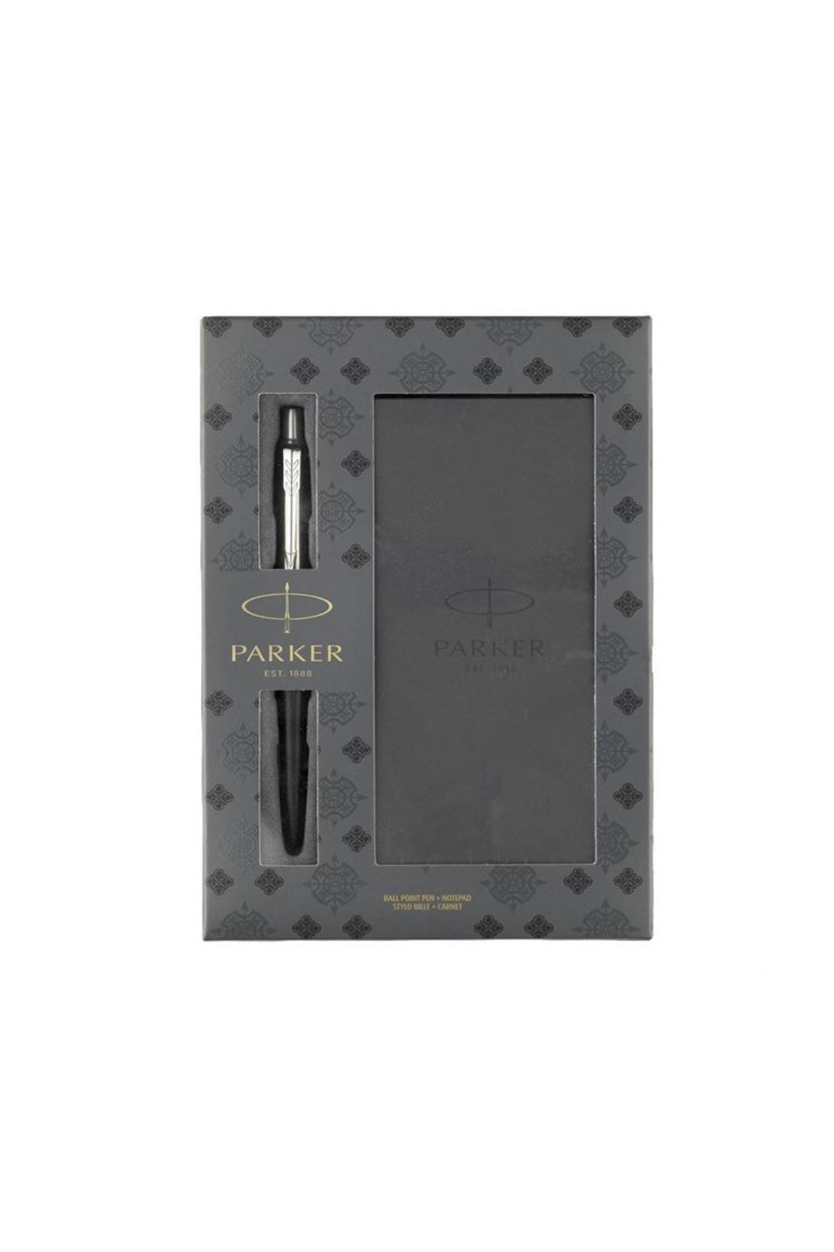 Parker-Black Jotter Ct - علبة أقلام مع دفتر ملاحظات وحقيبة قلم حبر جاف 1