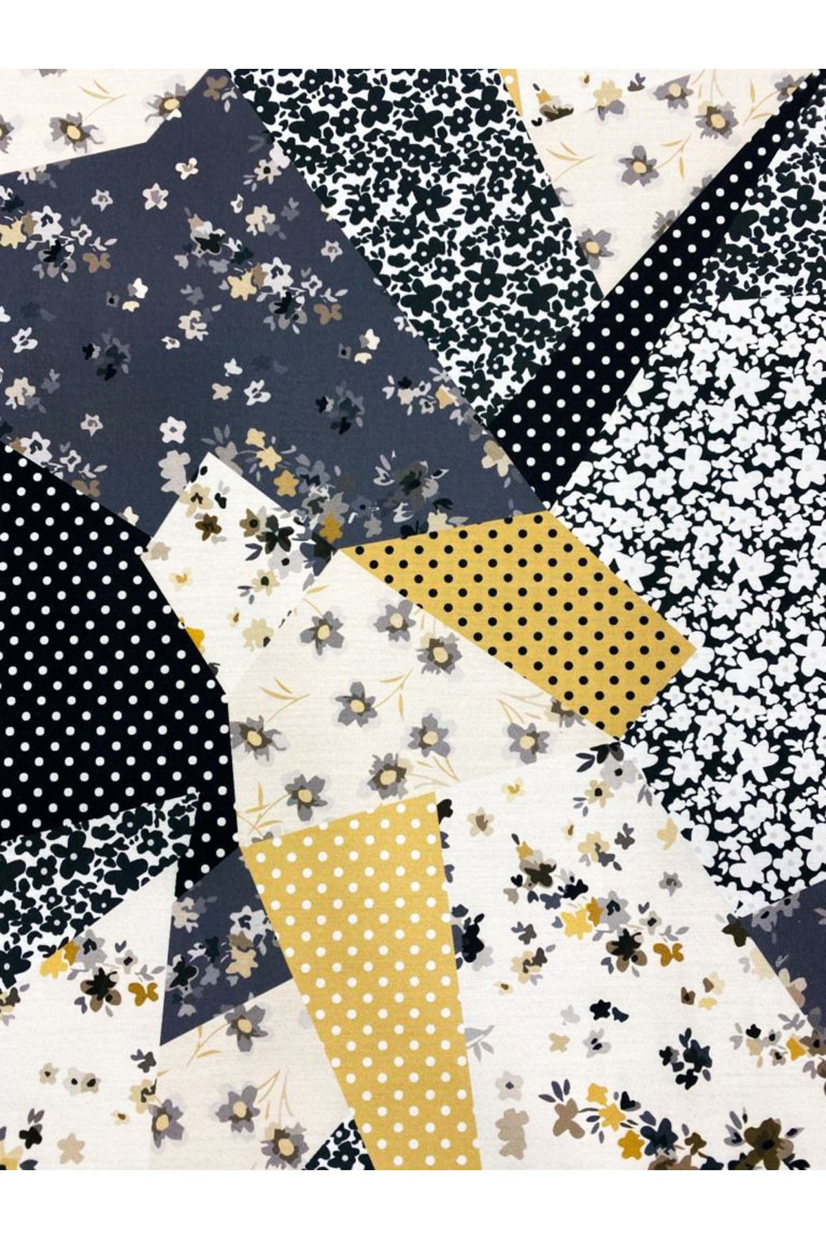 Zirve Print&Fabric-قماش داكرون منقوش مرقع 2