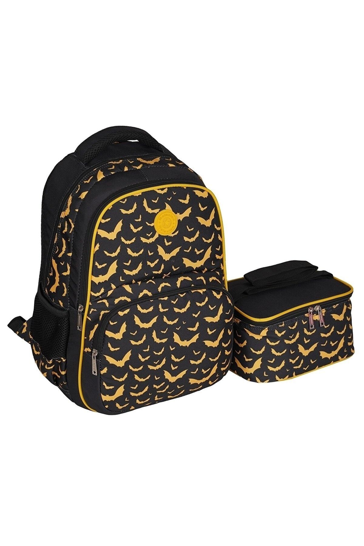 Pikachu backpack top and lunchbox