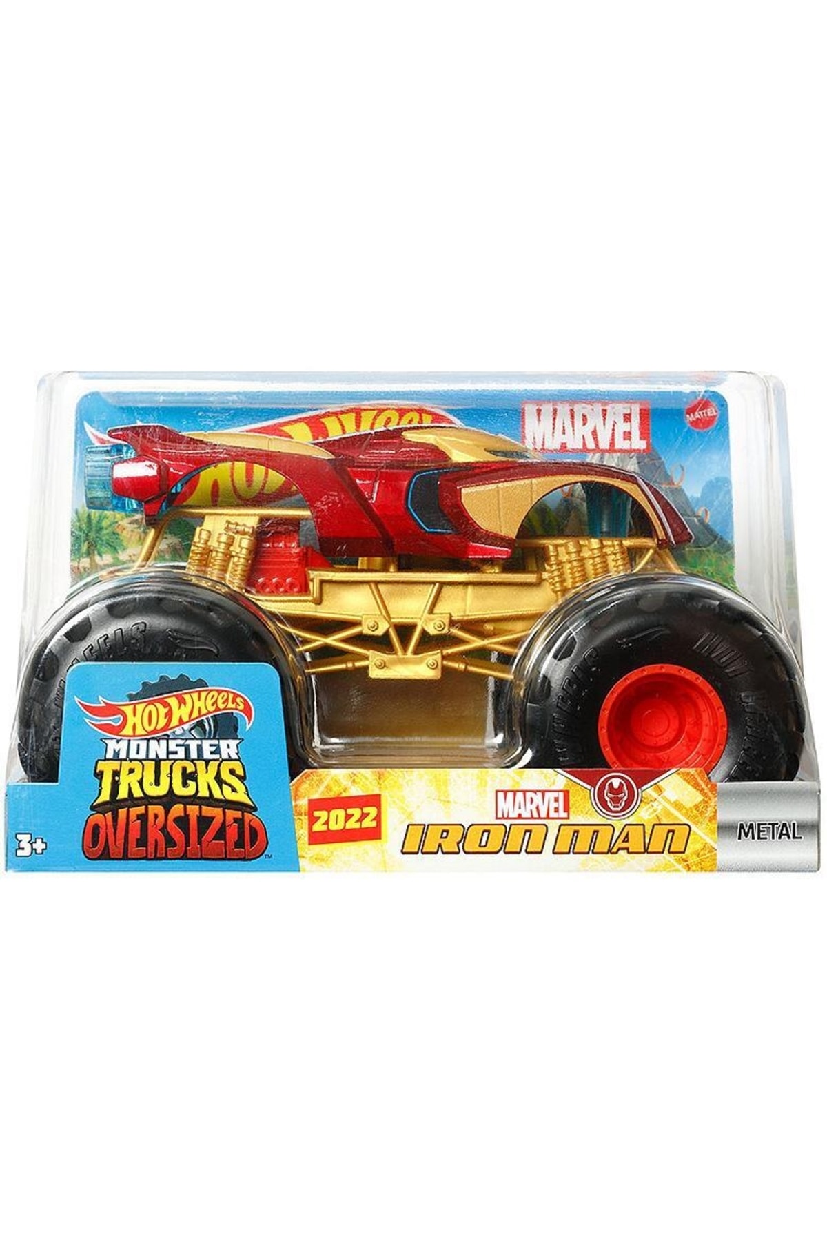 mattel Hot Wheels Monster Trucks 1:24 Arabalar - Marvel Iron Man Fyj83-hdk91