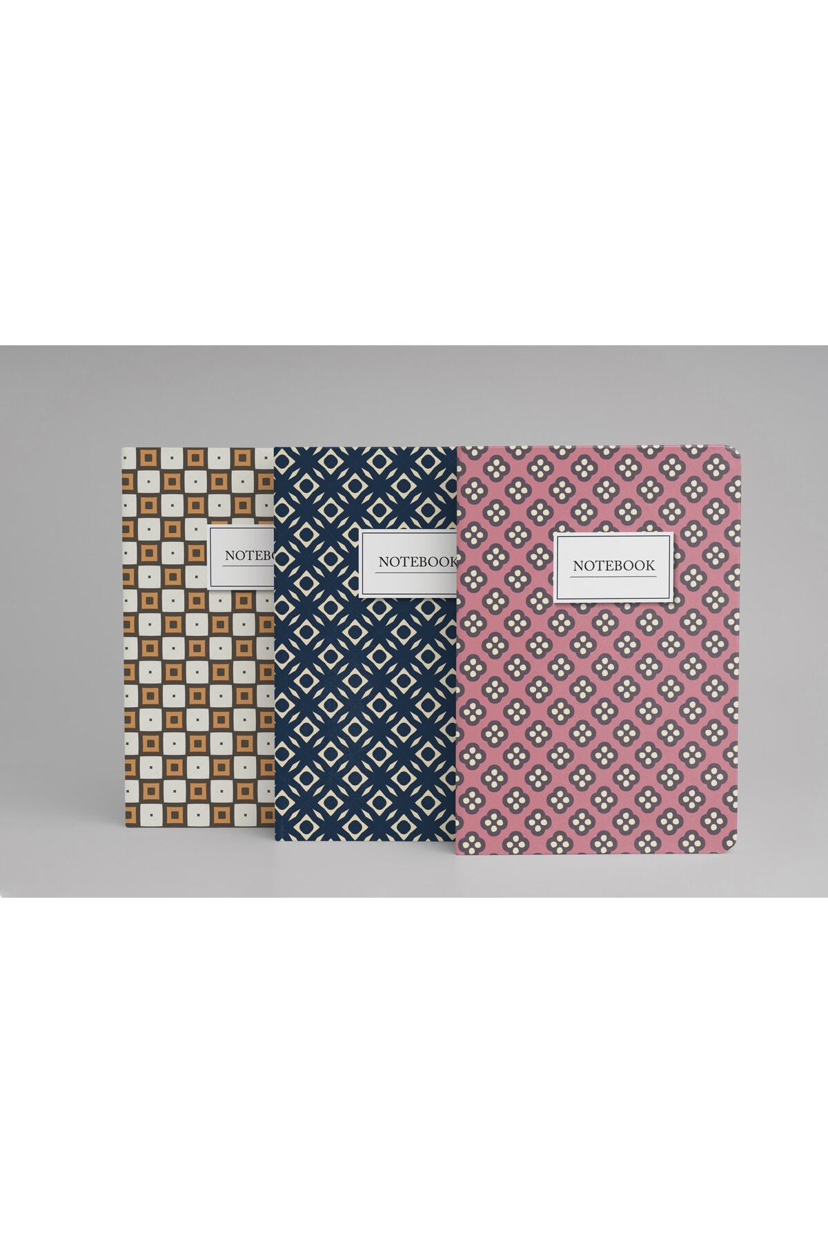 Daystore Notebook 3 l Defter Seti A5 izgili 13x21 Cm 64 Sayfa 