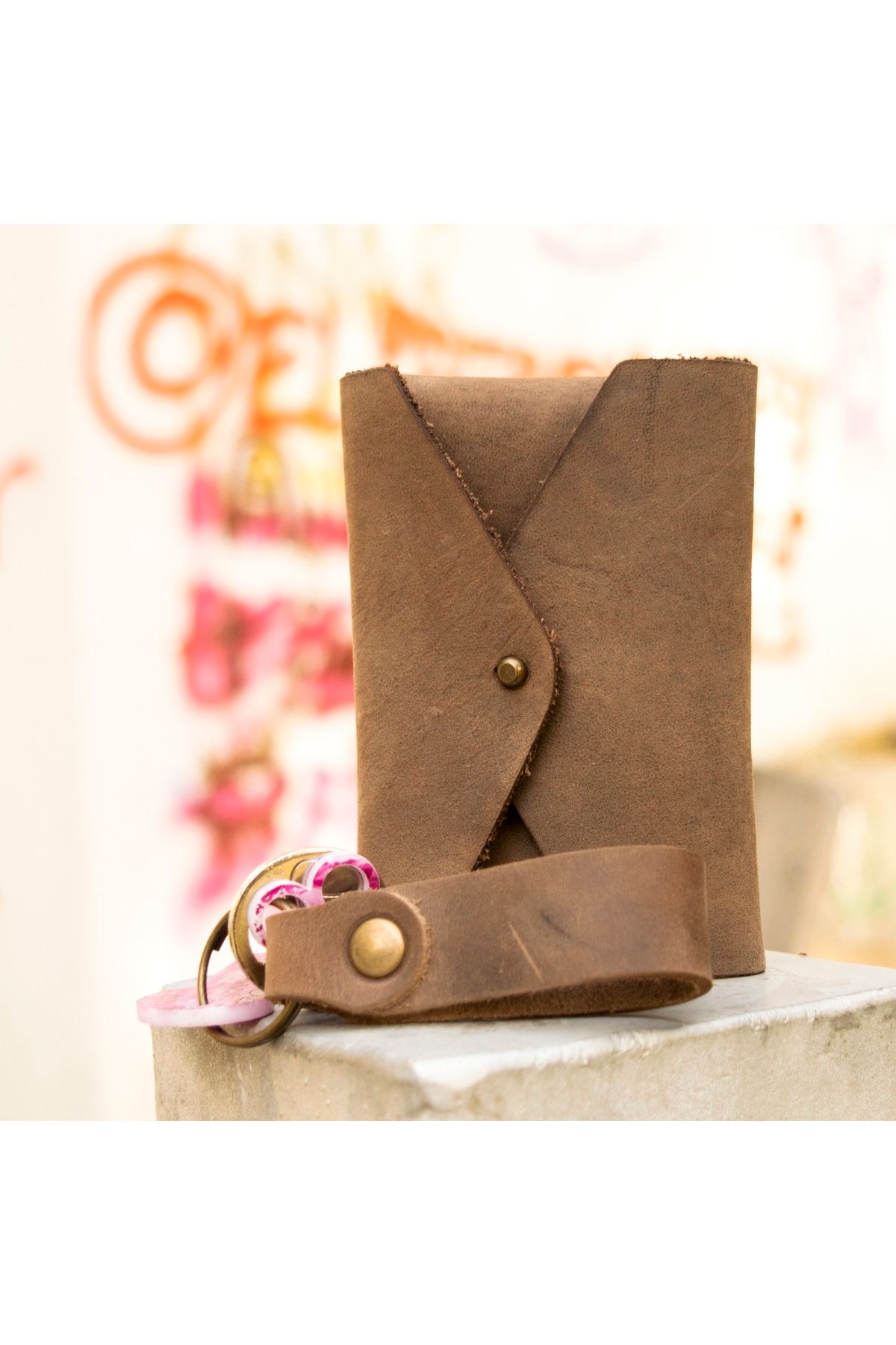 Leather origami discount coin purse
