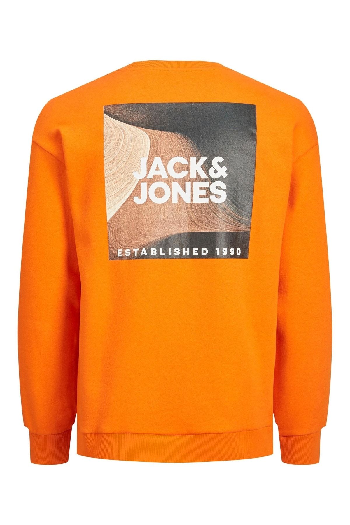 Jack Jones Swish Sweat Crew Neck Erkek Turuncu Sweatshirt 12217097-23