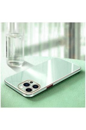Iphone 13 Pro Max Uyumlu Kılıf Golden Silikon Kılıf Su Yeşili 2507-m539