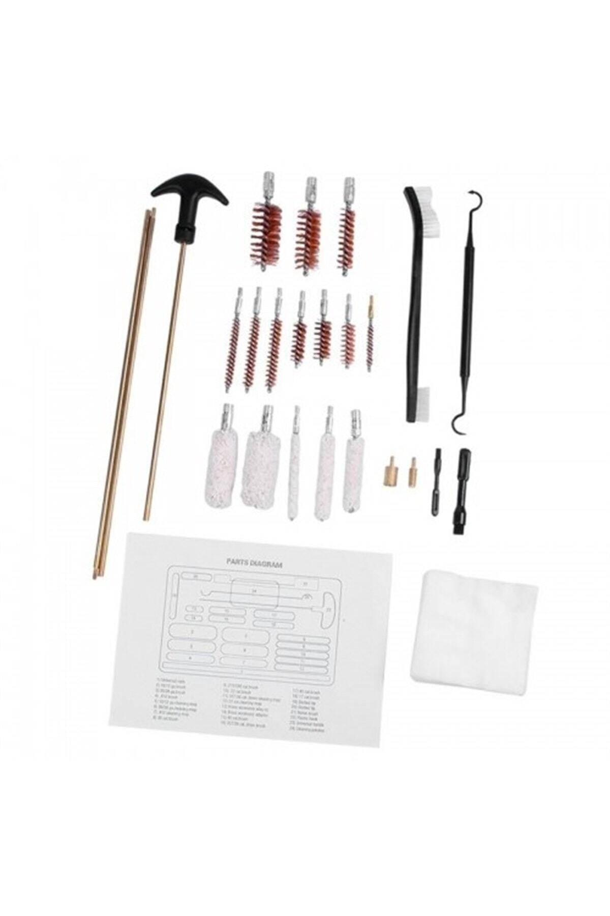 Resim Genel Markalar Hunter 25 Parça Alüminyum Çantalı Silah Temizleme Harbi Seti 