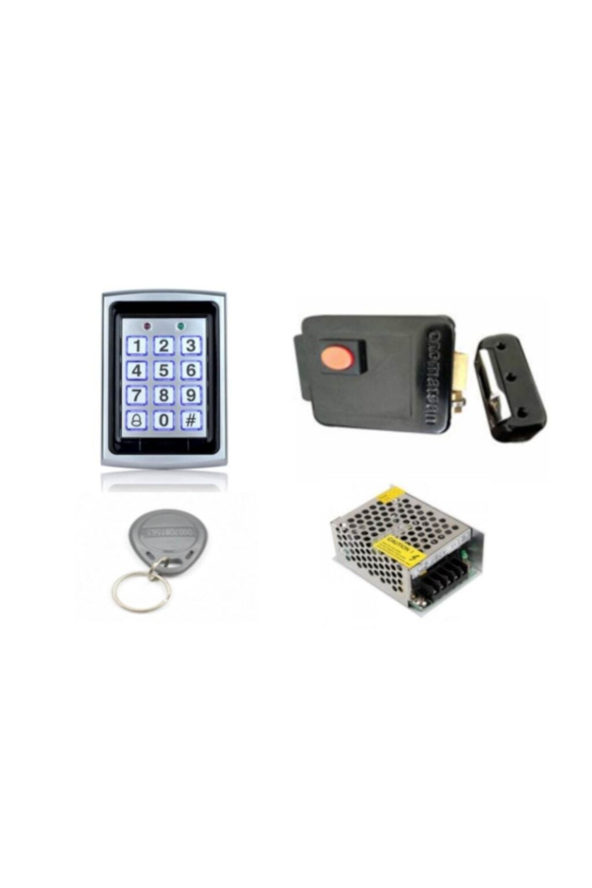 rfid-Proximity Metal Lighted Password Card Door Opening System Set 1
