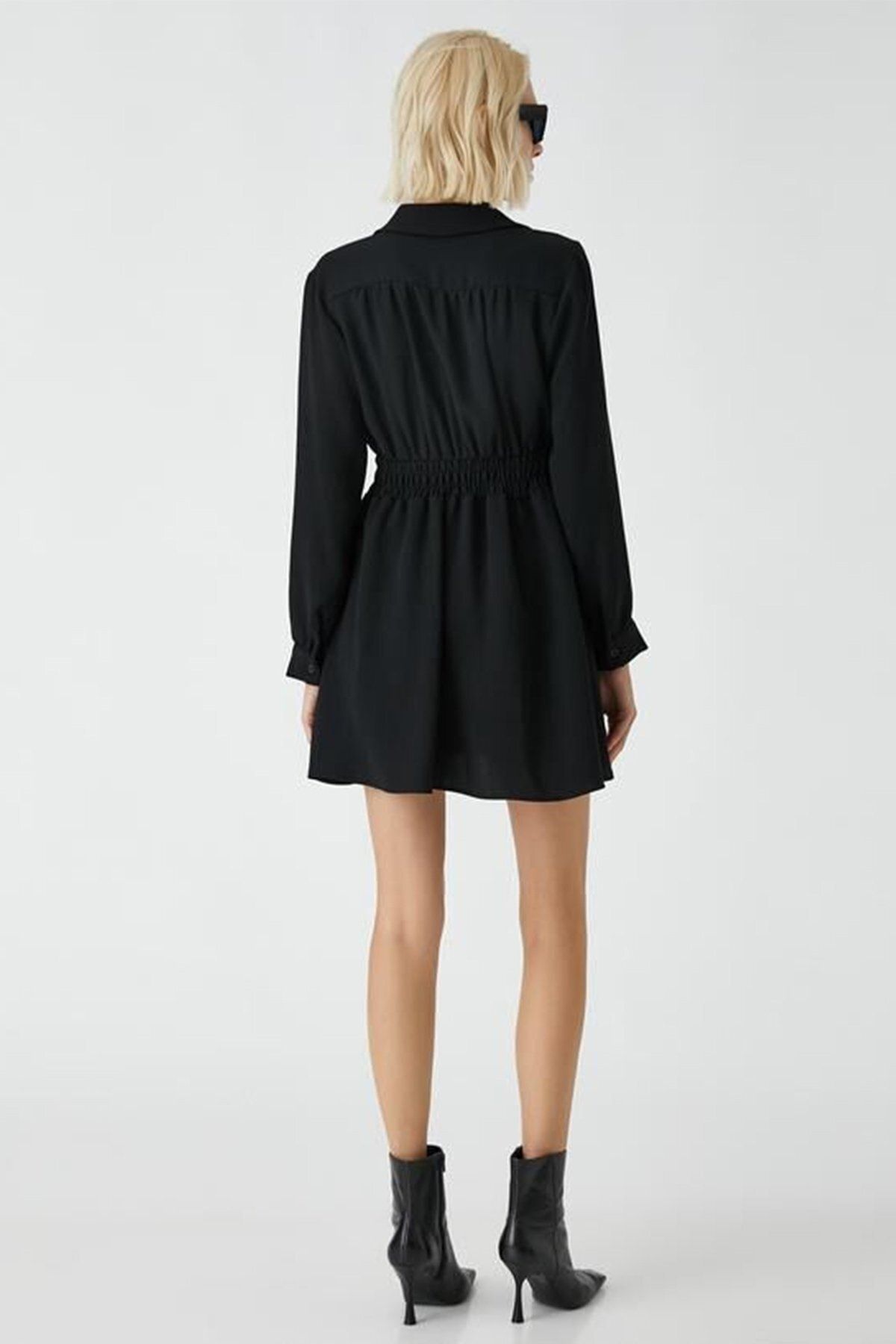 Koton Kleid Schwarz A-Linie Fast ausverkauft FN7486