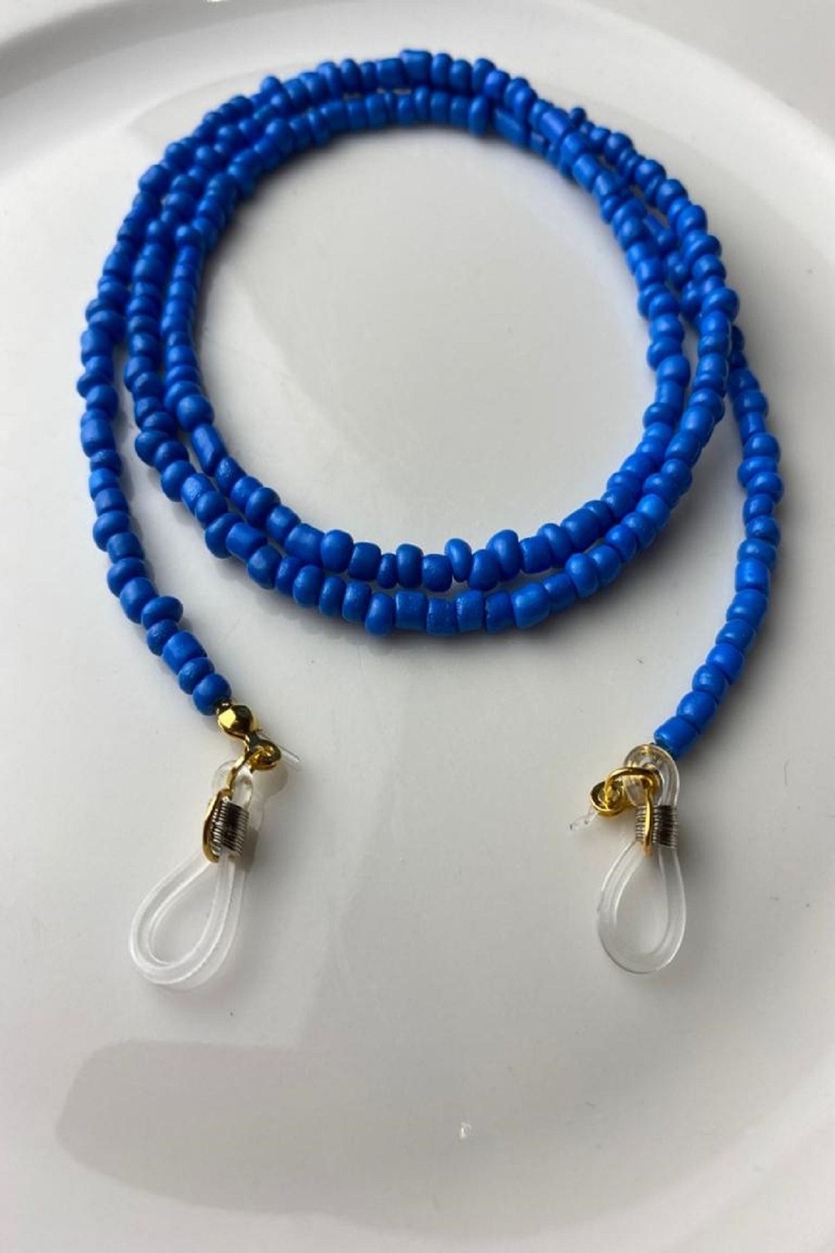 Bourgogne2021-Blue Bead 70 Cm Glasses String 2