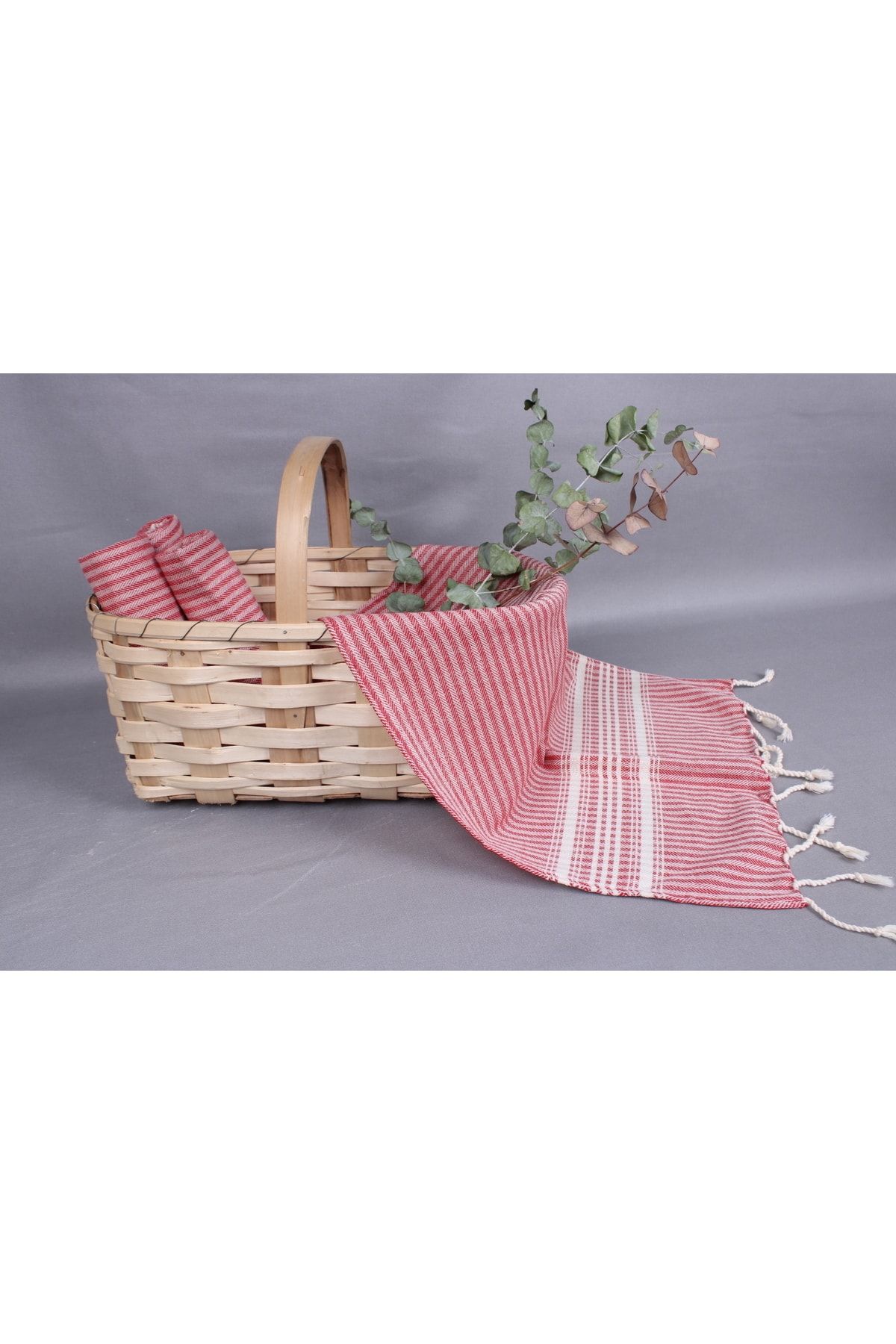 Kayra Export-Red Towel Hand Towel 45x100 Cm Cotton Towel Hand Towel Organic Dishcloth 4