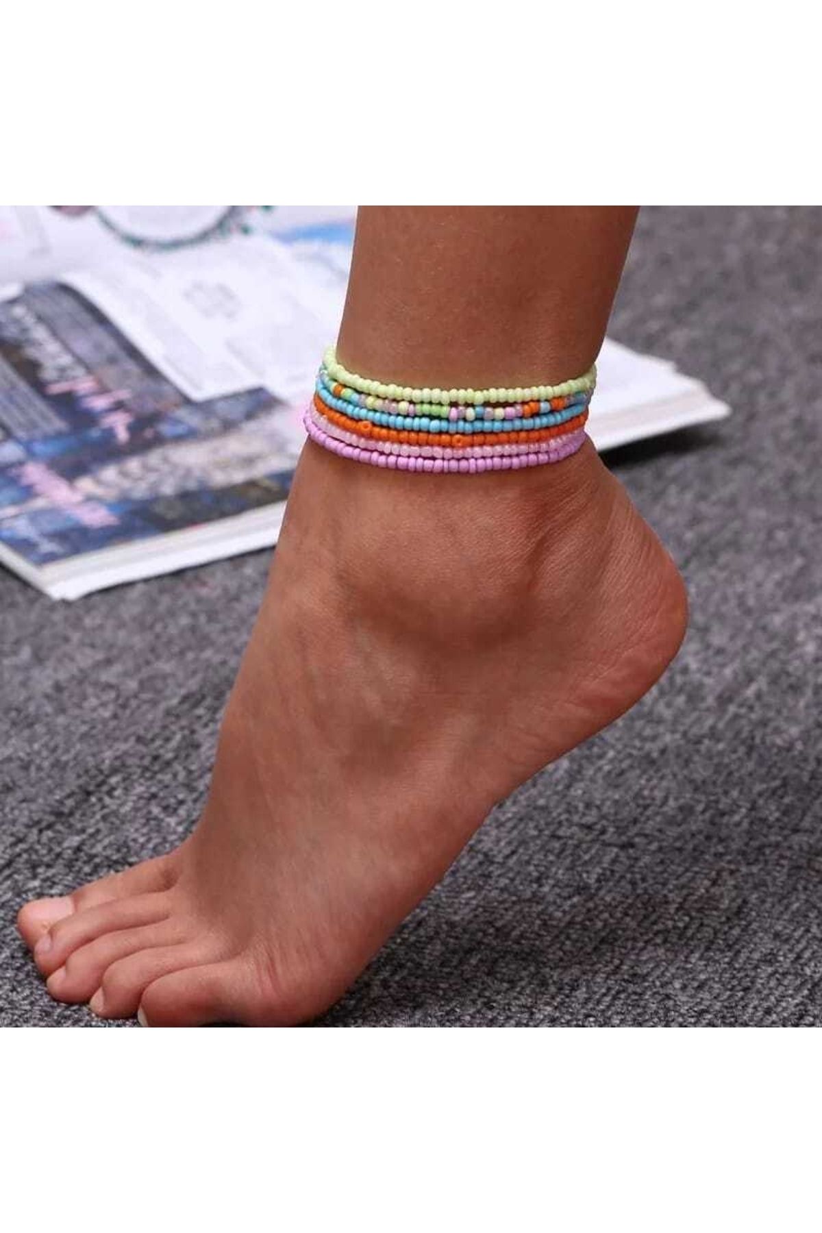 African store beaded anklets