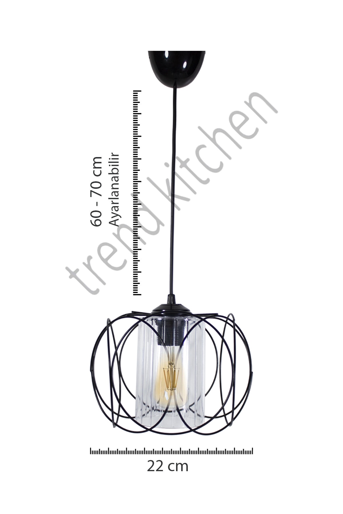 Trend Kitchen 3 Adet Trend Tasarım Olimpiyat Sarkıt Mutfak, Banyo Yatak Odası, Çocuk Odası, Antre Avize fotoğrafı 2 (önizleme)