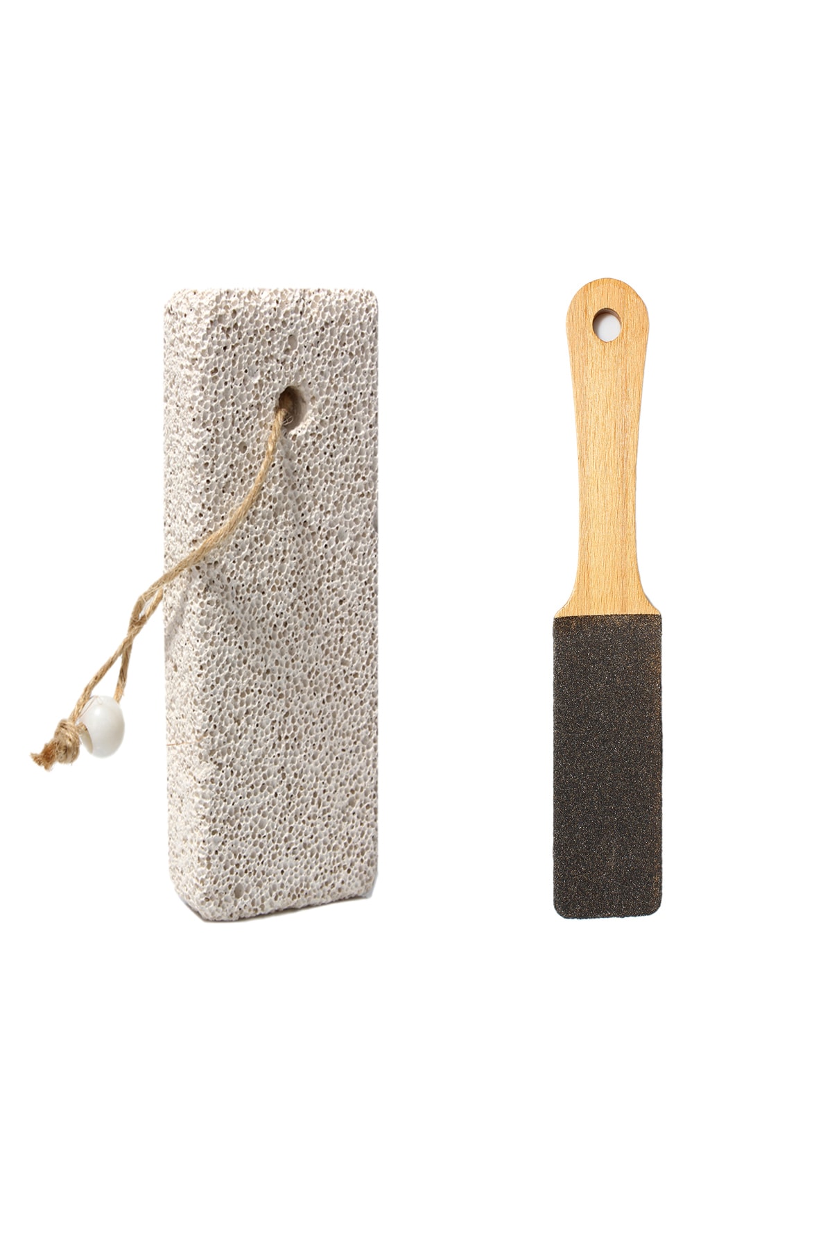 Layes Double Sided Wooden Foot Rasp - Callus Remover and Pumice Stone ...