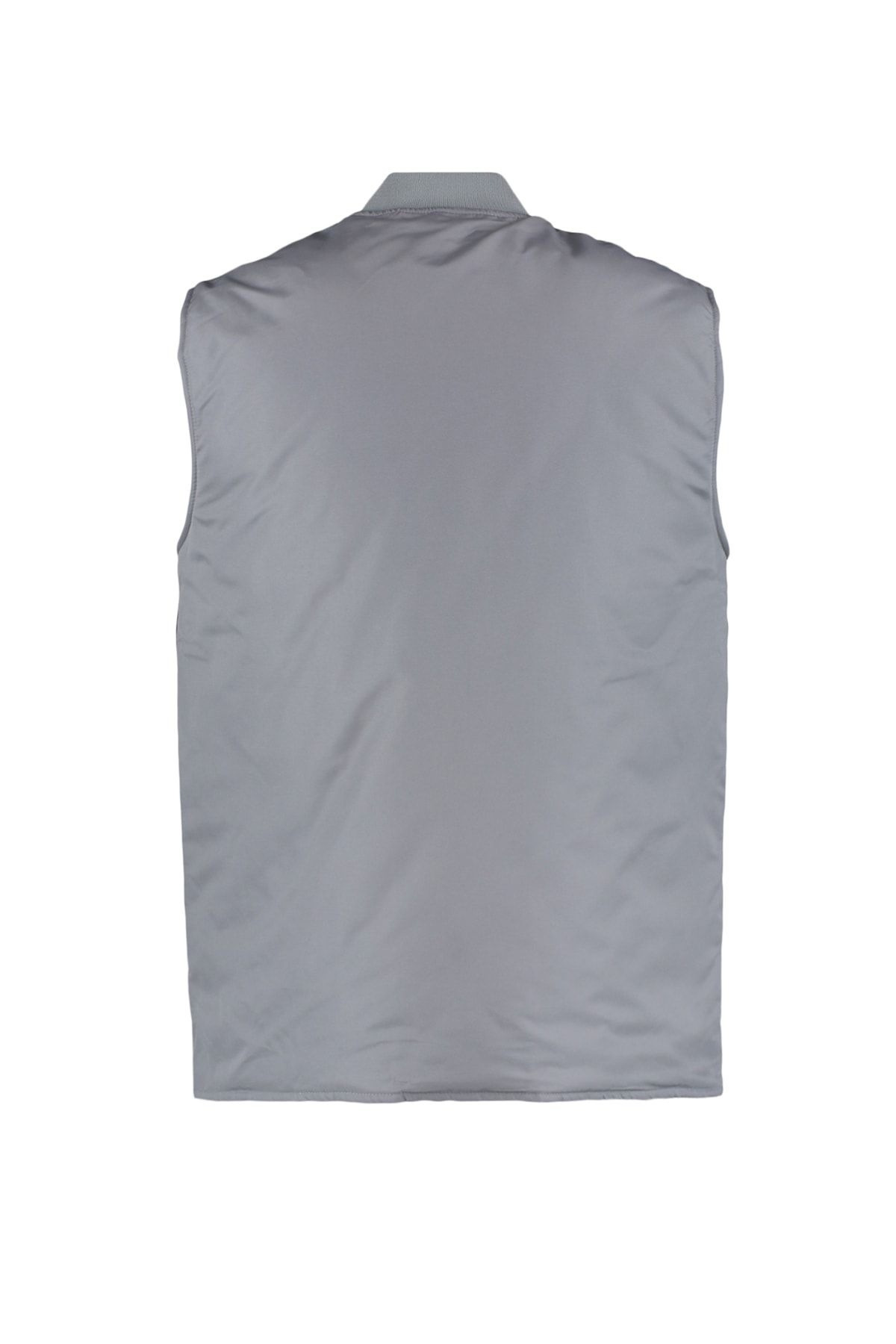 TRENDYOL MAN Gri Erkek Regular Fit Bomber Yaka Yelek TMNAW23YE00018 QE9654