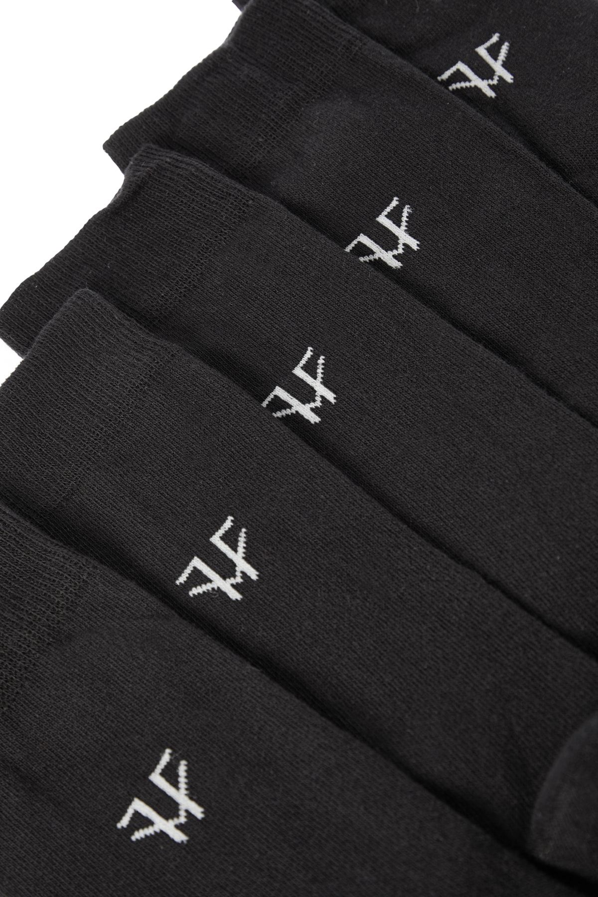Trendyol Collection-5er-Pack schwarze lange Socken mit minimalem Muster - TMNAW20CO0017 3