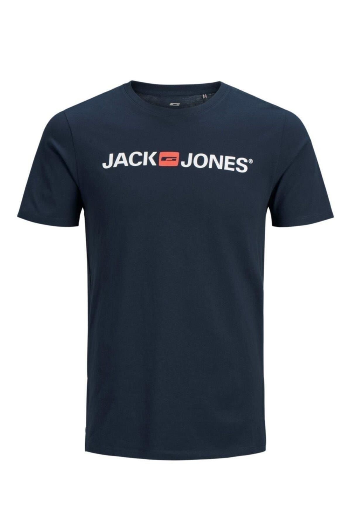 تیشرت سرمه ای مردانه جک اند جونز Jack & Jones (برند دانمارک)