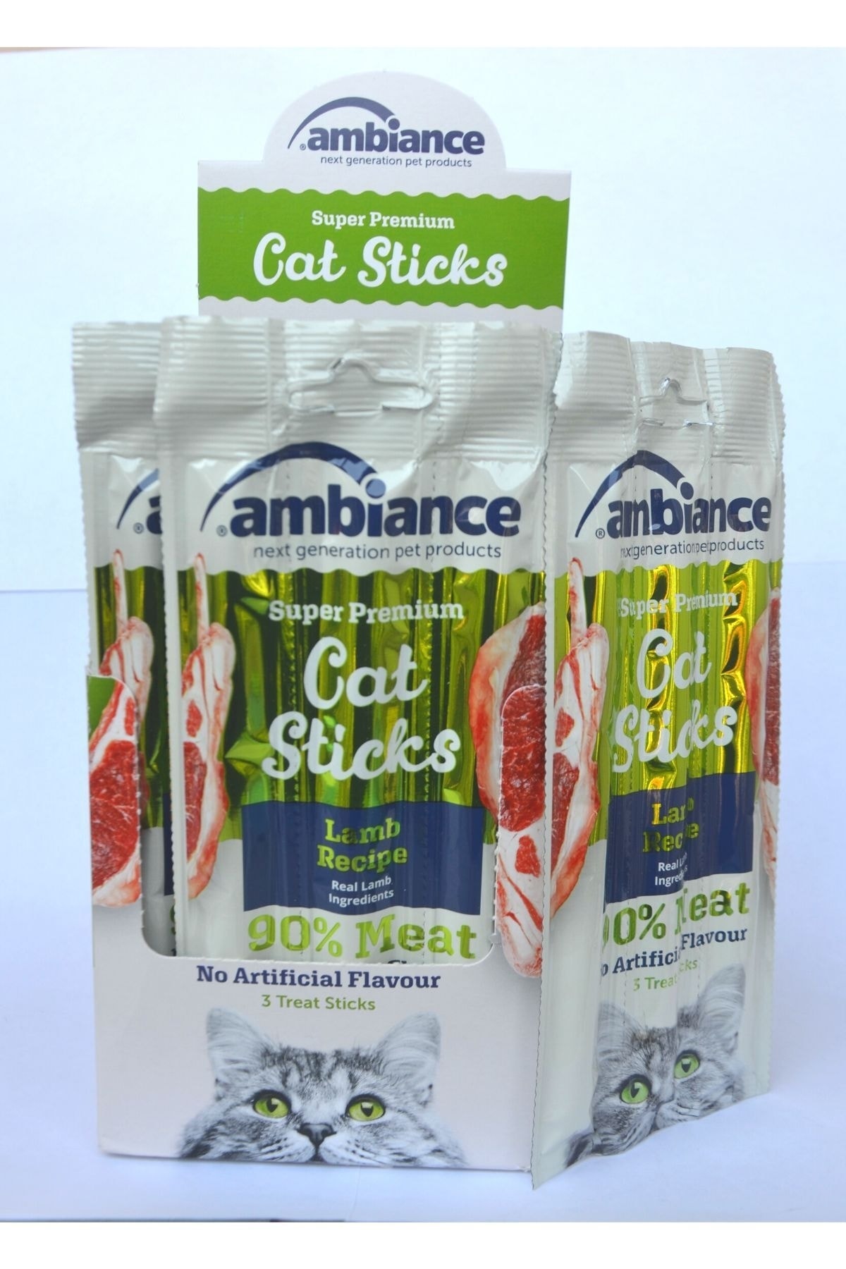 Ambiance Yetişkin Kedi Kuzu Etli Çiğnenebilir Ödül Çubuğu 5 Gr - 12