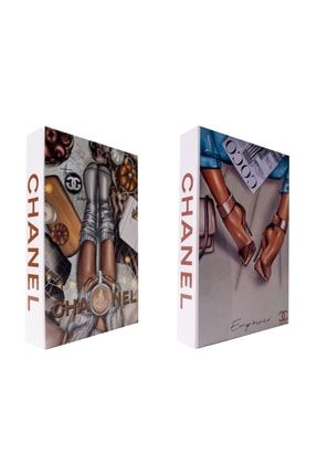 Chanel Dekoratif Kitap Kutusu Set MHDSET