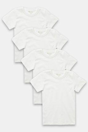 Erkek Çocuk Organik Pamuk Penye 4'lü Paket T-shirt TYC00395019728