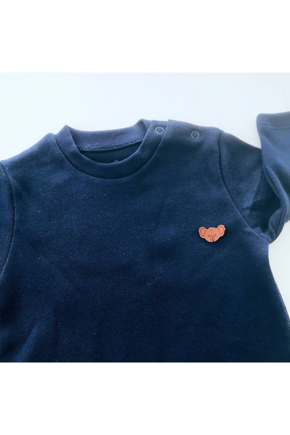 بادی نوزادی پسرانه – دخترانه آبی سرمه ای Kidaxi | 260 اورجینال - تصویر 3