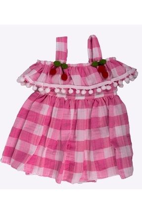 Kız Çocuk Ekose Elbise 22008