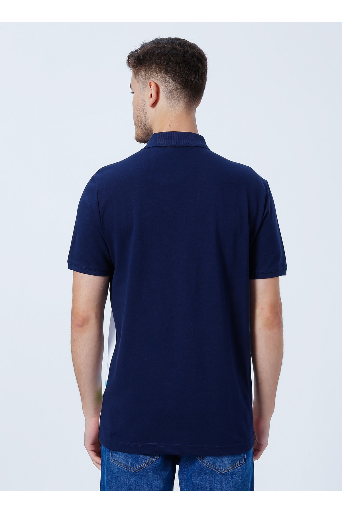 تیشرت مردانه آبی سرمه ای یو اس پولو | 5002932829 اورجینال - تصویر 4