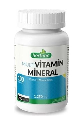 Multivitamin Mineral 200 Tablet 1250 mg 8699910800804
