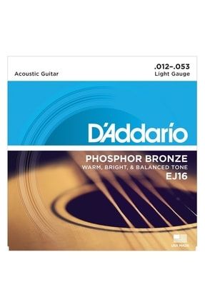 Ej16 Phosphor Bronze Akustik Gitar Teli 12-53 106020350018