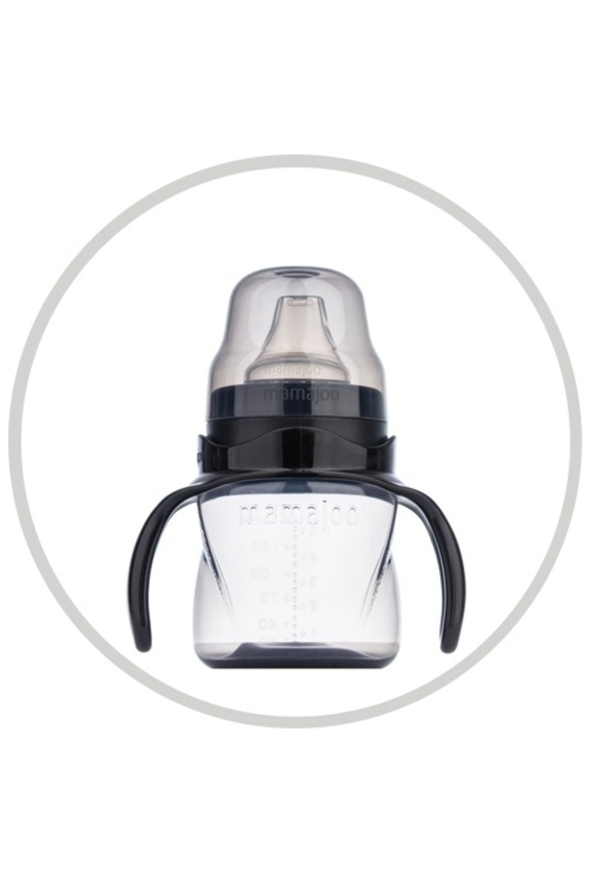 Mamajoo Kulplu Eğitici Bardak 160 Ml & Anti Kolik Bardak Ucu Black