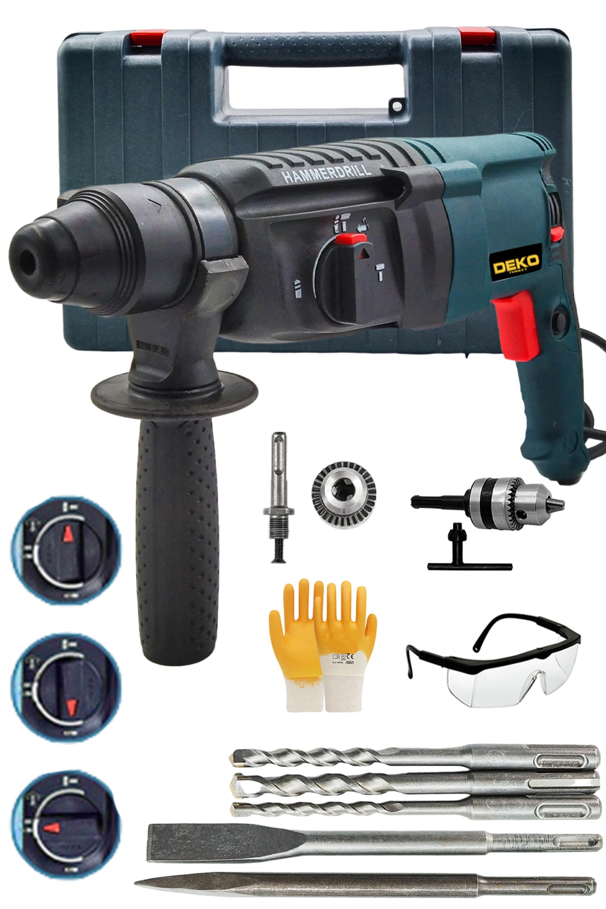 Dkt2645 Metal Gear Transmission Crusher Drill Impact Drill 2-26mm Hilti 5.5 J 4500w + Chuck Gift