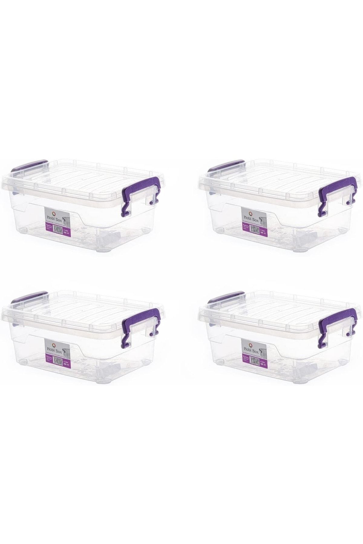 sağlam plastik-Hobby Box Horizontal Storage Container Set of 4 (4x2 Lt) 1