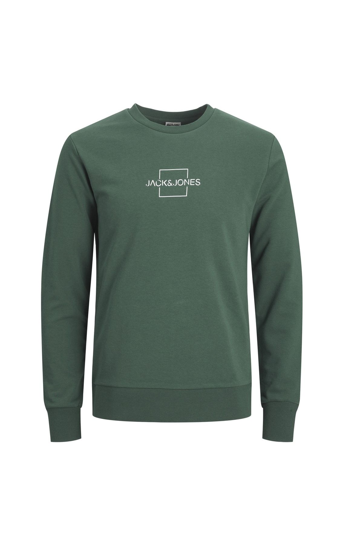 Jack & Jones Bisiklet Yaka Yeşil Erkek Sweatshırt 12225140_jcocare Crew Neck Sweat
