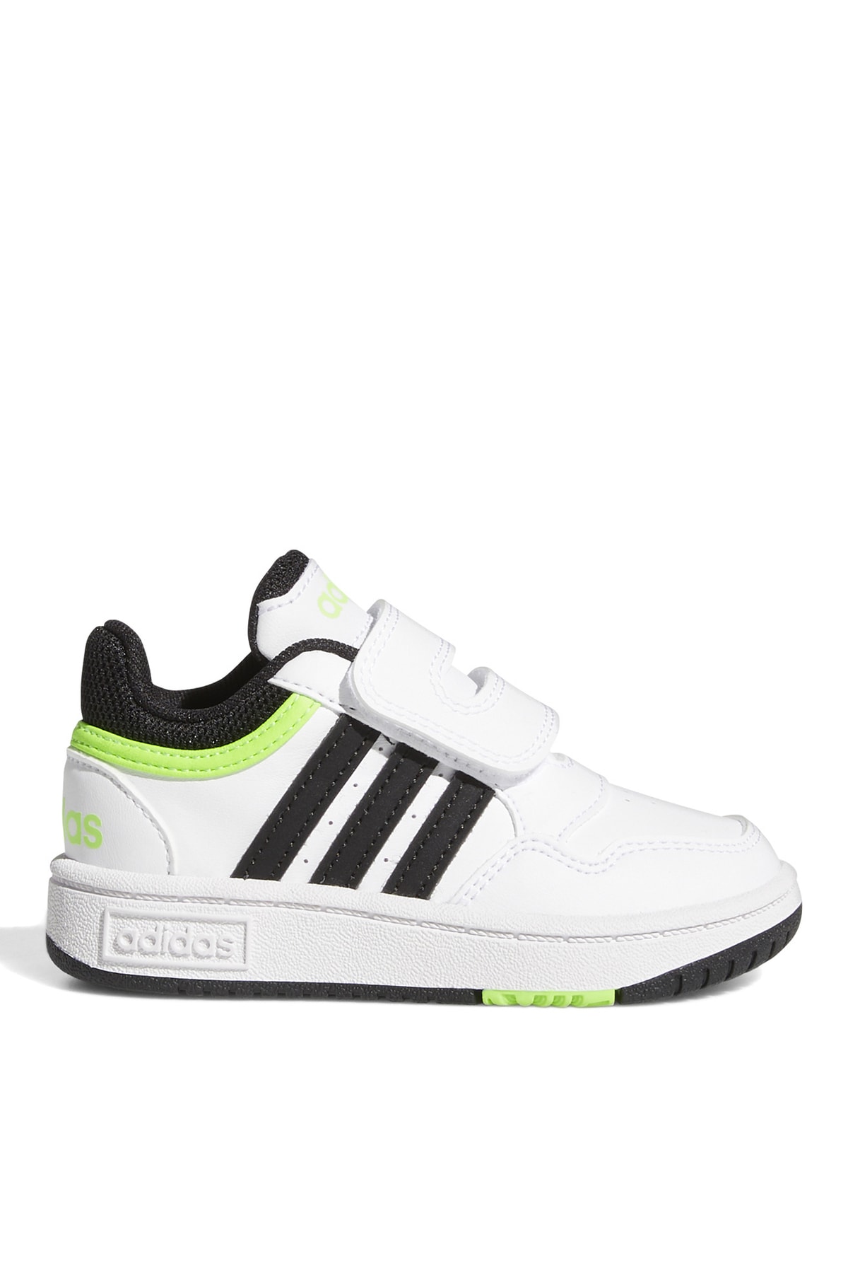 adidas Yeşil - Beyaz - Siyah Bebek Yürüyüş Ayakkabısı Gw0441 Hoops 3.0 Cf I