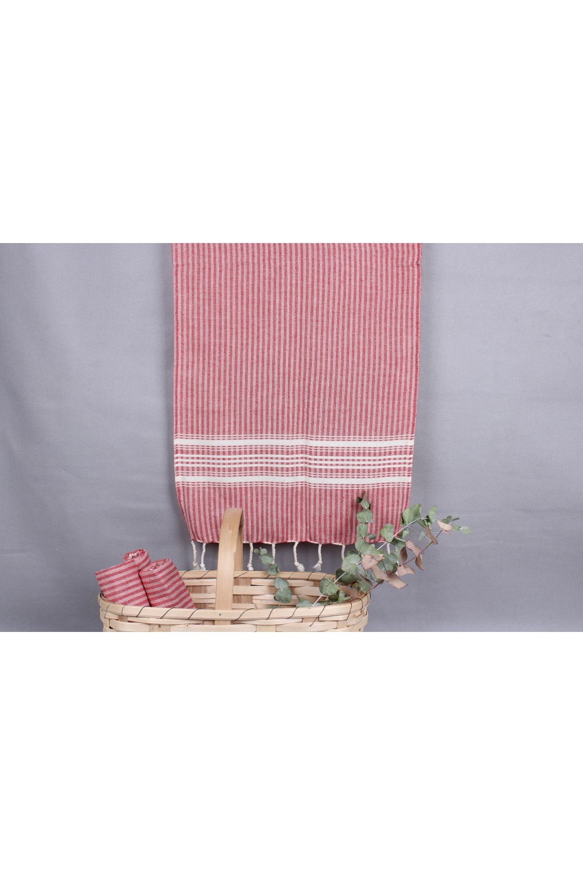 Kayra Export-Red Towel Hand Towel 45x100 Cm Cotton Towel Hand Towel Organic Dishcloth 6