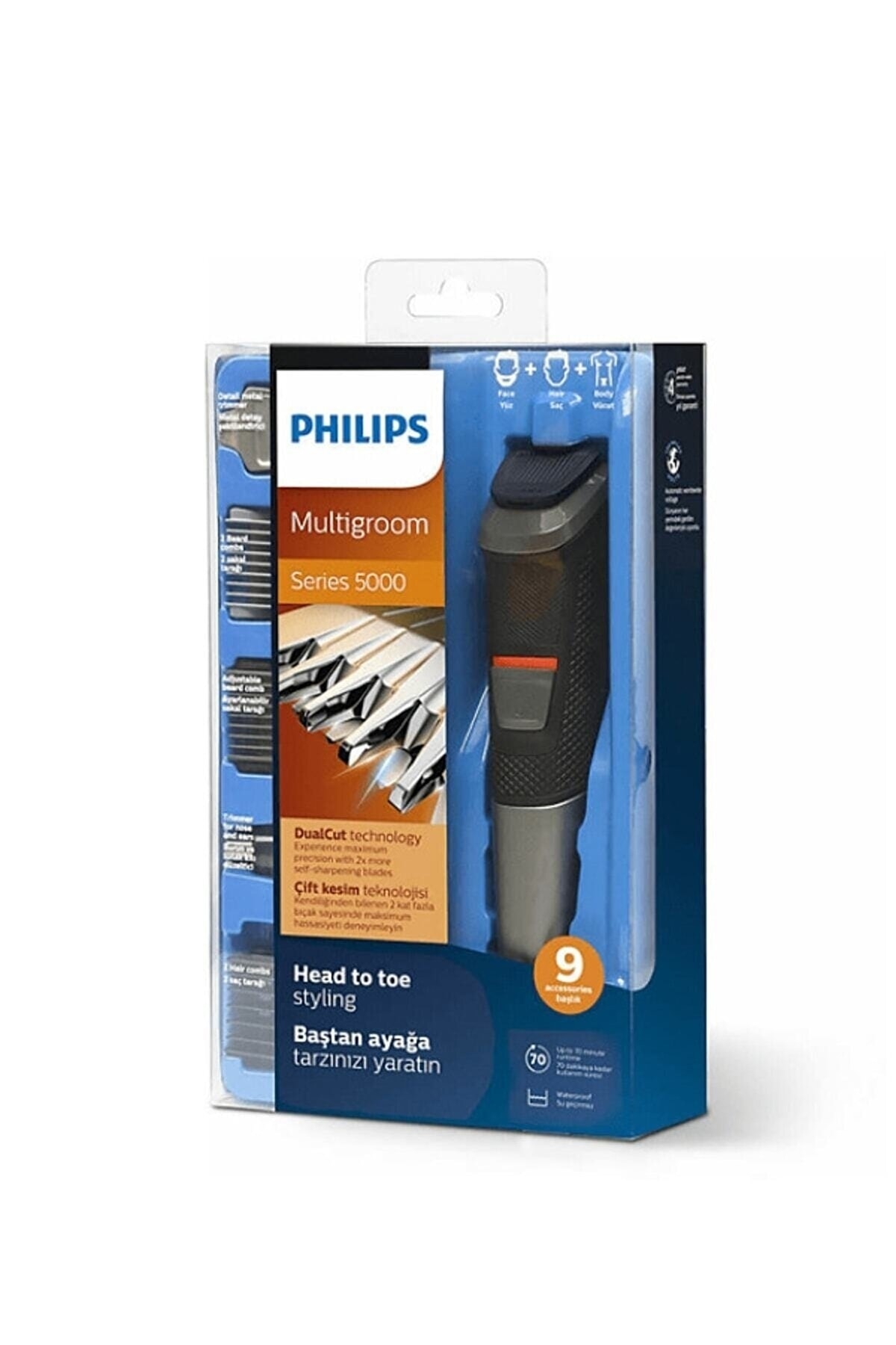 Philips Mg5716/15 Multigroom Series 5000 9'u 1 Arada Yüz Saç Ve Vücut Erkek Bakım Seti 6556