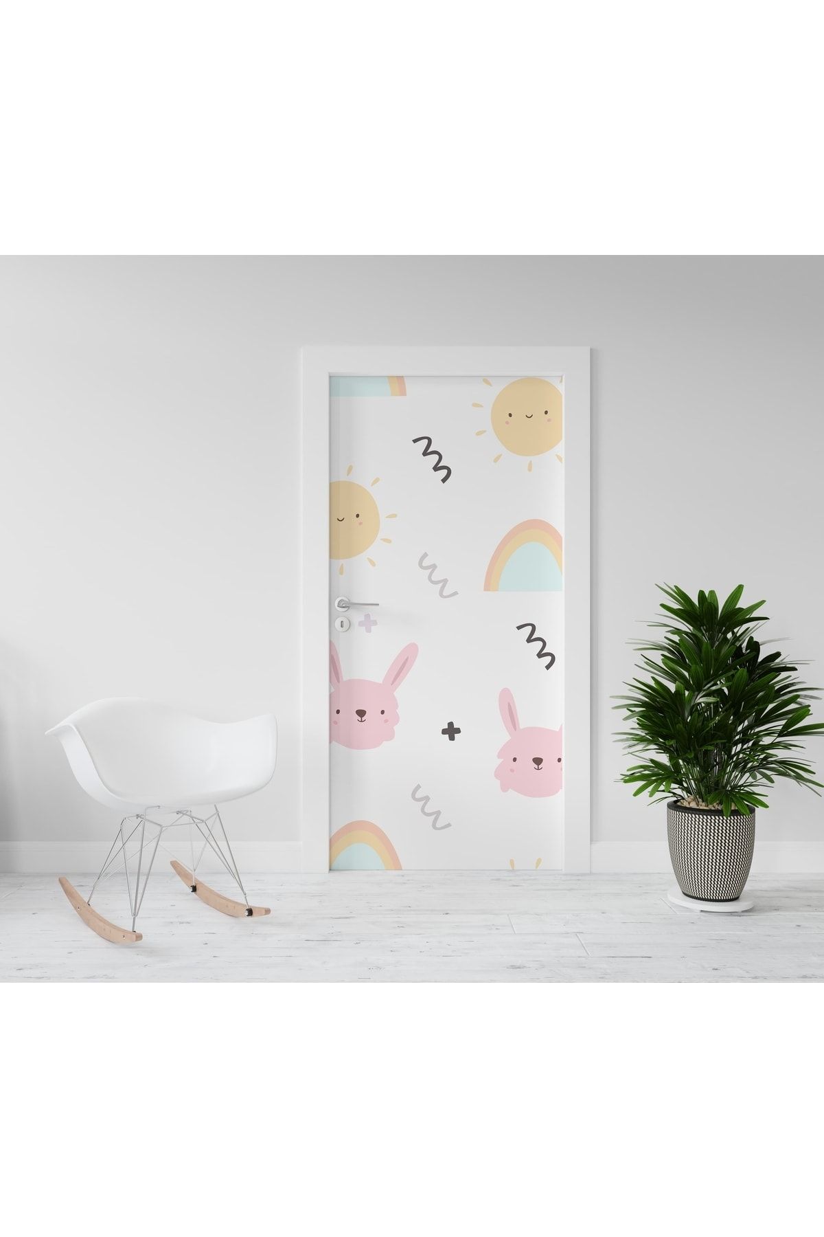 Kolhis 200cmx90cm Folie Groasă Folie Adezivă Cu Model Folie Pentru Acoperire Uși - One Size