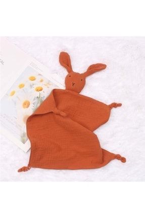 Bebek Uyku Arkadaşı 4 Katlı Pamuklu Müslin Kumaş Tavşan Figürlü Bebek Beşik Yatak Aksesuarı MKU01-